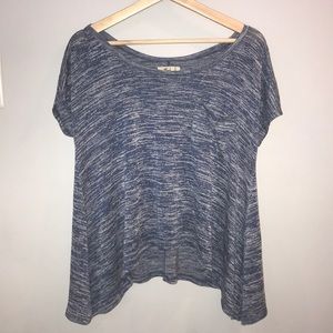 Blue flowy Hollister tshirt